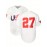 Men'S #27 White Baseball Jersey Stitched Polyester Men'S Retro Baseball Shirt Button Short Sleeved Baseball Top S-3XL Hip Hop Clothess