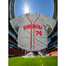 Men'S American Baseball Jersey Classic # 74 Embroidered Design Short Sleeved Breathable Shirt Suitable For Training And Games