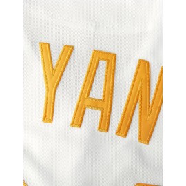 Men'S #24 White Baseball Jersey Stitched Polyester Men'S Retro Baseball Shirt Button Short Sleeved Baseball Top S-3XL Hip Hop Clothess