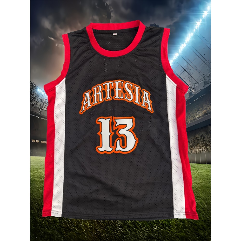 Men'S Basketball Shirt # 13 Black Basketball Sportswear Suitable For Training, Competition, Christmas, Halloween, S-XXXL Men'S Basketball Shirt # 13 Black Basketball Sportswear Suitable For Training, Competition, Christmas, Halloween, S-XXXL