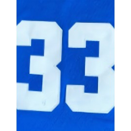 Men'S Deep Blue Basketball Top # 33 Embroidered Letter Sleeveless Sweat Wicking Breathable Tank Top Basketball Suit, SizX--XXXL