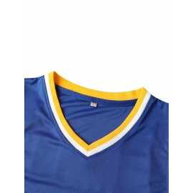 Men's #32 Blue Basketball Jersey - 