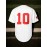 Men'S #10 Baseball Jersey, Embroidered Short-Sleeve Baseball Uniform, V-Neck Loose Button-Up Shirt, a Comfortable Top Suitable for Training And Games.