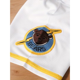 Men's #12 Classic White Baseball Jersey with Embroidered 