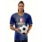 Women's Large Size Professional Sports Fabric Creative Pattern Print European National Team Soccer Jersey T-shirt, Soccer Jersey Flag Uniforms Shirts, Breathable And Lightweight, Moisture-Wicking, As Gifts For Sports Fans