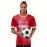 Women's Large Size Professional Sports Fabric Creative Pattern Print Denmark Home Soccer Jersey T-shirt, Soccer Jersey Flag Uniforms Shirts Breathable And Lightweight, Moisture-Wicking, As Gifts For Sports Fans